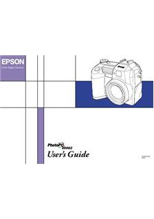 Epson PhotoPC 3000 Z manual. Camera Instructions.